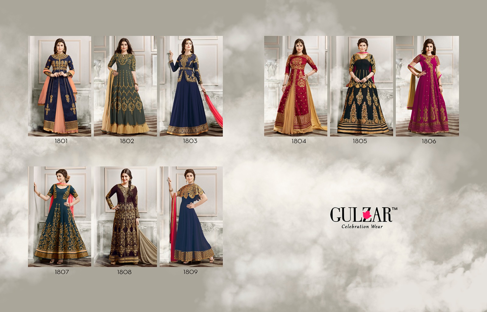 Gulzar Designer Salwar Kameez 1800 Series
