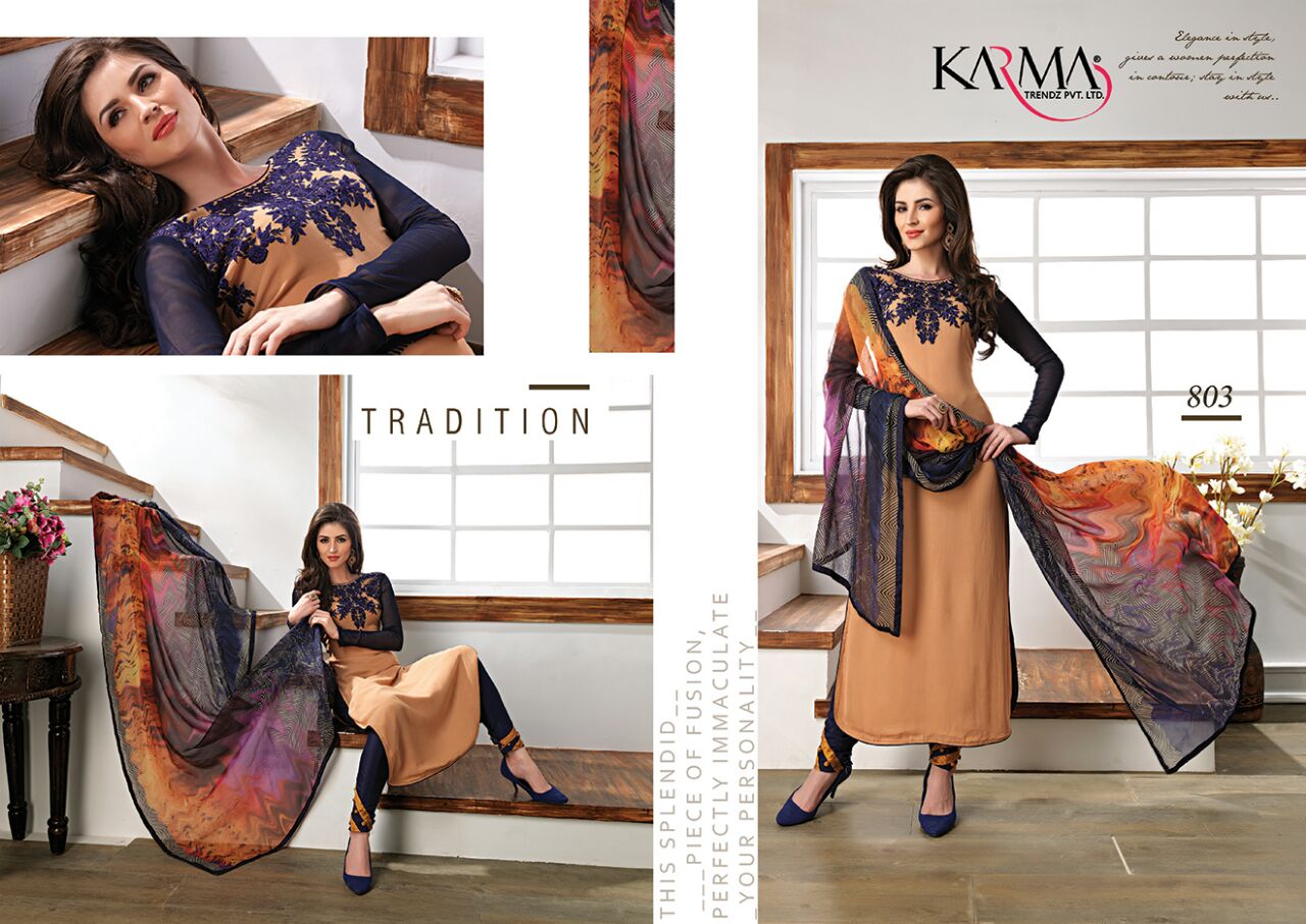 Karma Trends Fusion Salwar Suits