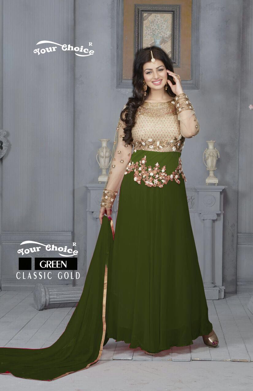 Ayesha Takia in Green Floor Length Anarkali suit