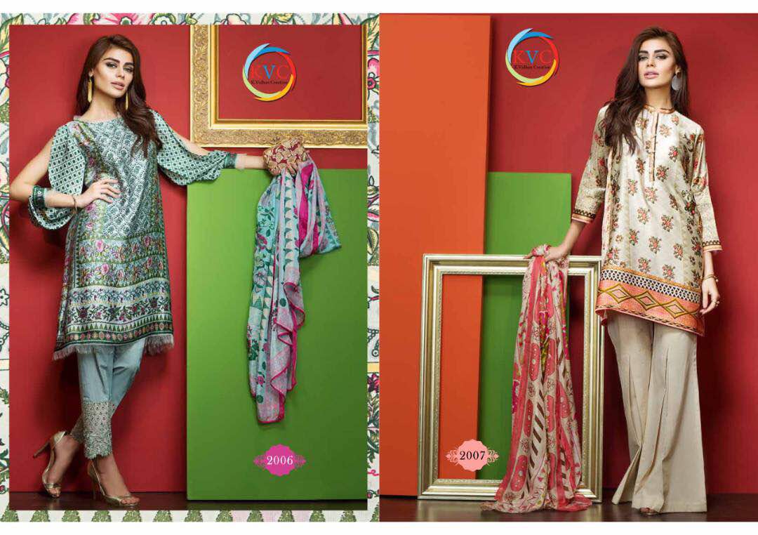 Printed Pakistani lawn suit design Summer Vol 2