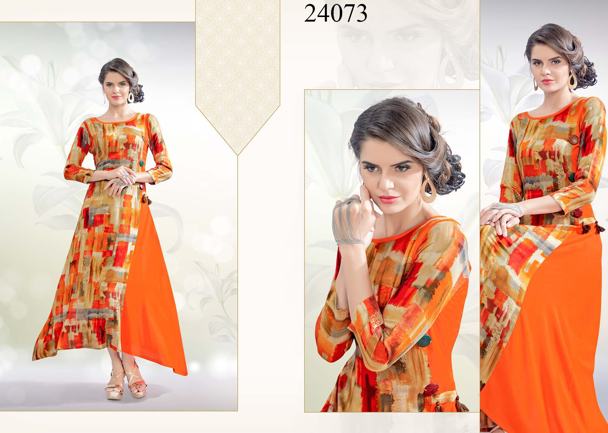 Fairy Tale Royal Print Kurti cum Dress 24073
