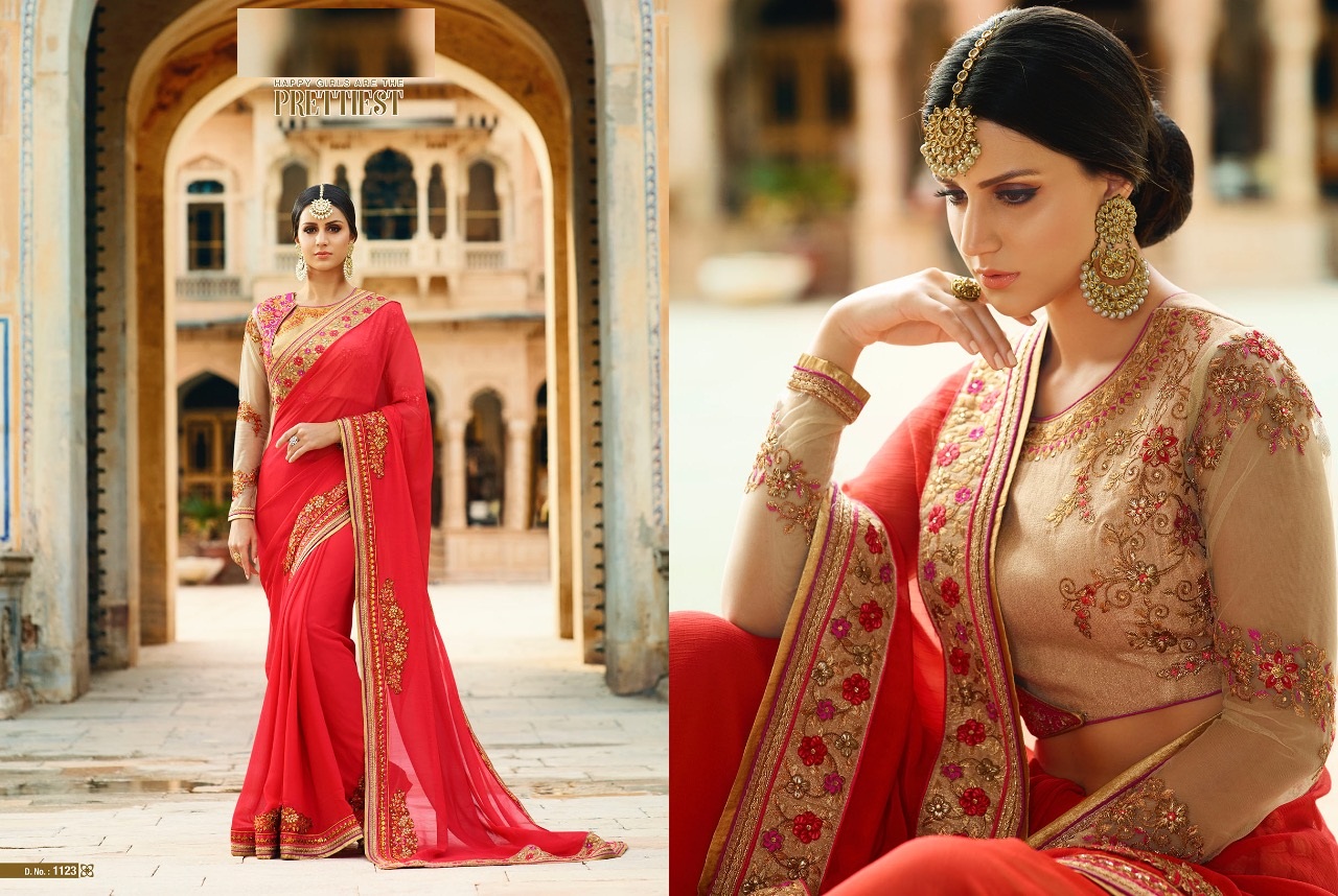 Royal Designer Sarees Code Sakshi 1123