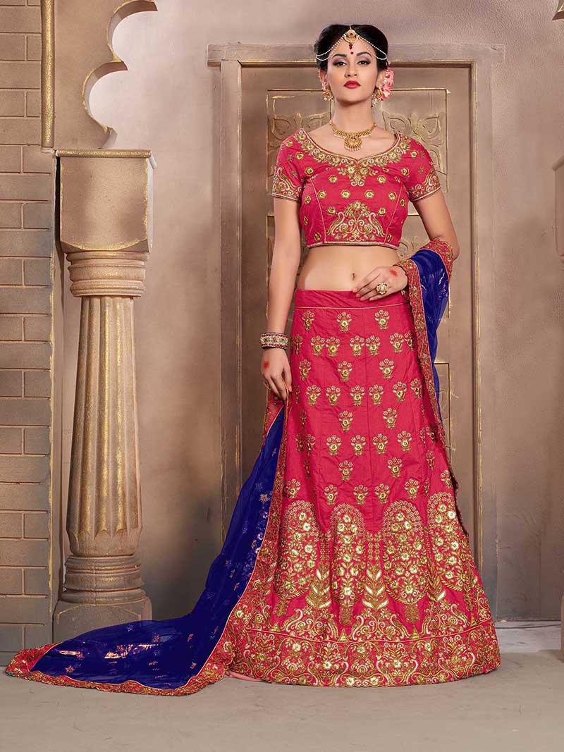 Shop The Mermaid Mulberry Silk Bridal Lehenga Choli Online with the best price.