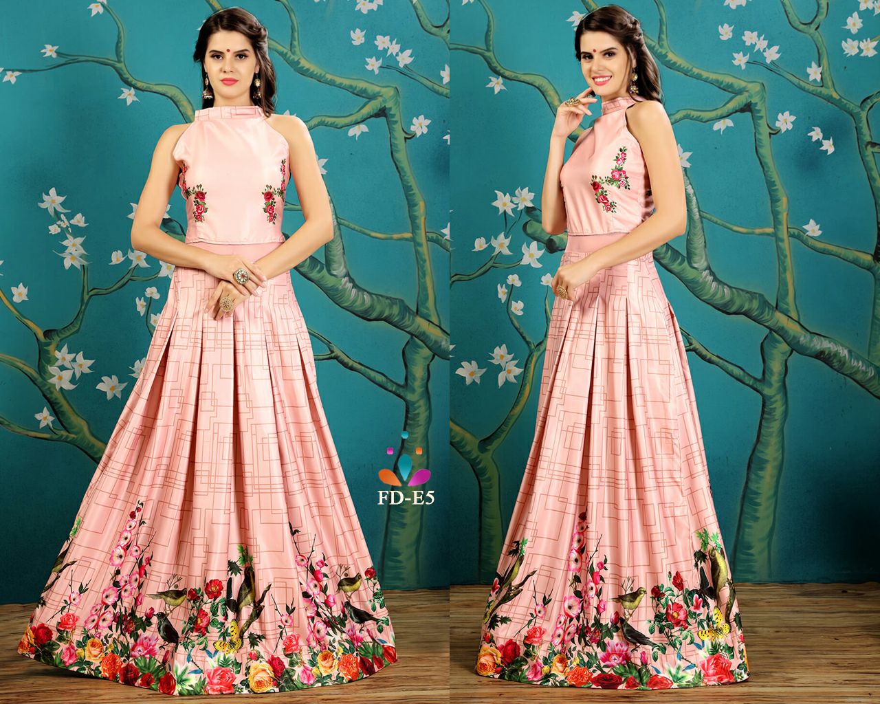 Nakshatra Printed Gown Ready to Wear