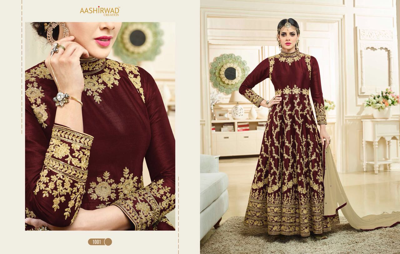 AAshirwad Creation presents Simran Floor Length Anarkali Suits
