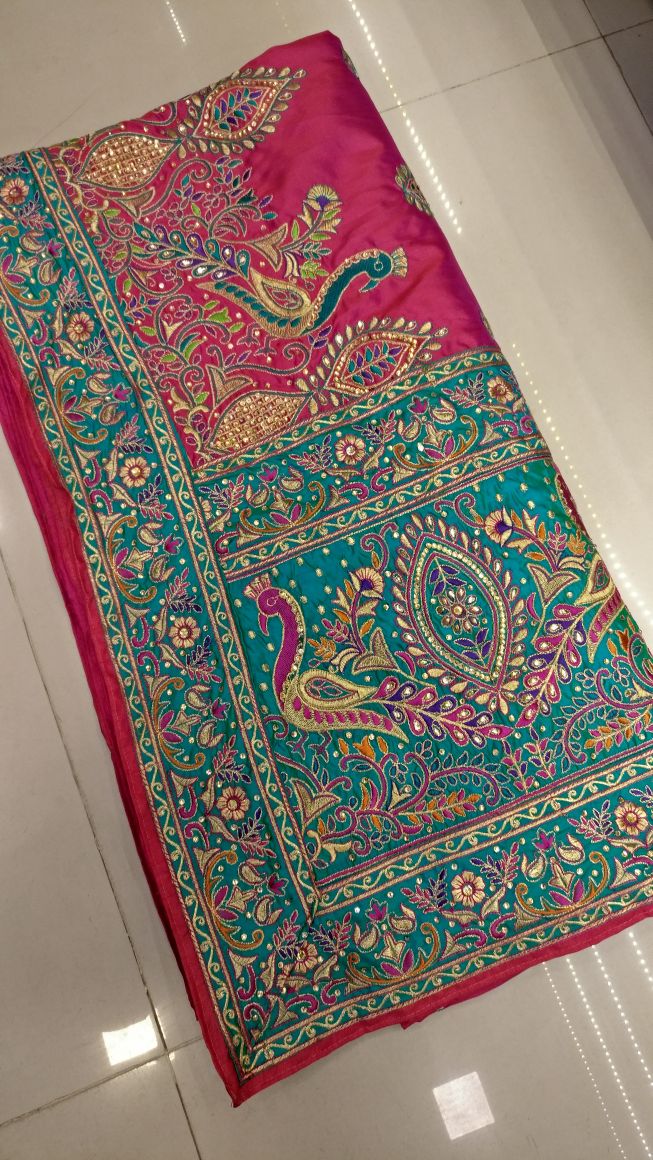Limited Edition Peacock Embroidered Wedding Saree