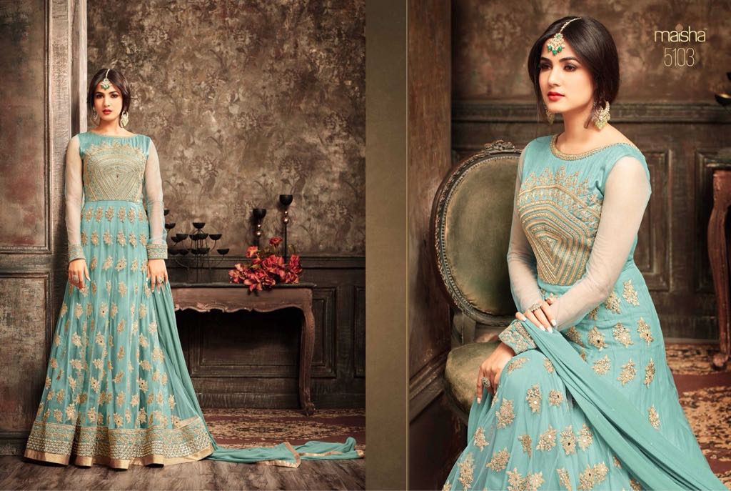 Maisha Jawariya Floor Length Anarkali Suits