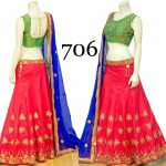 Prestal Red Lehenga Blouse 706 A