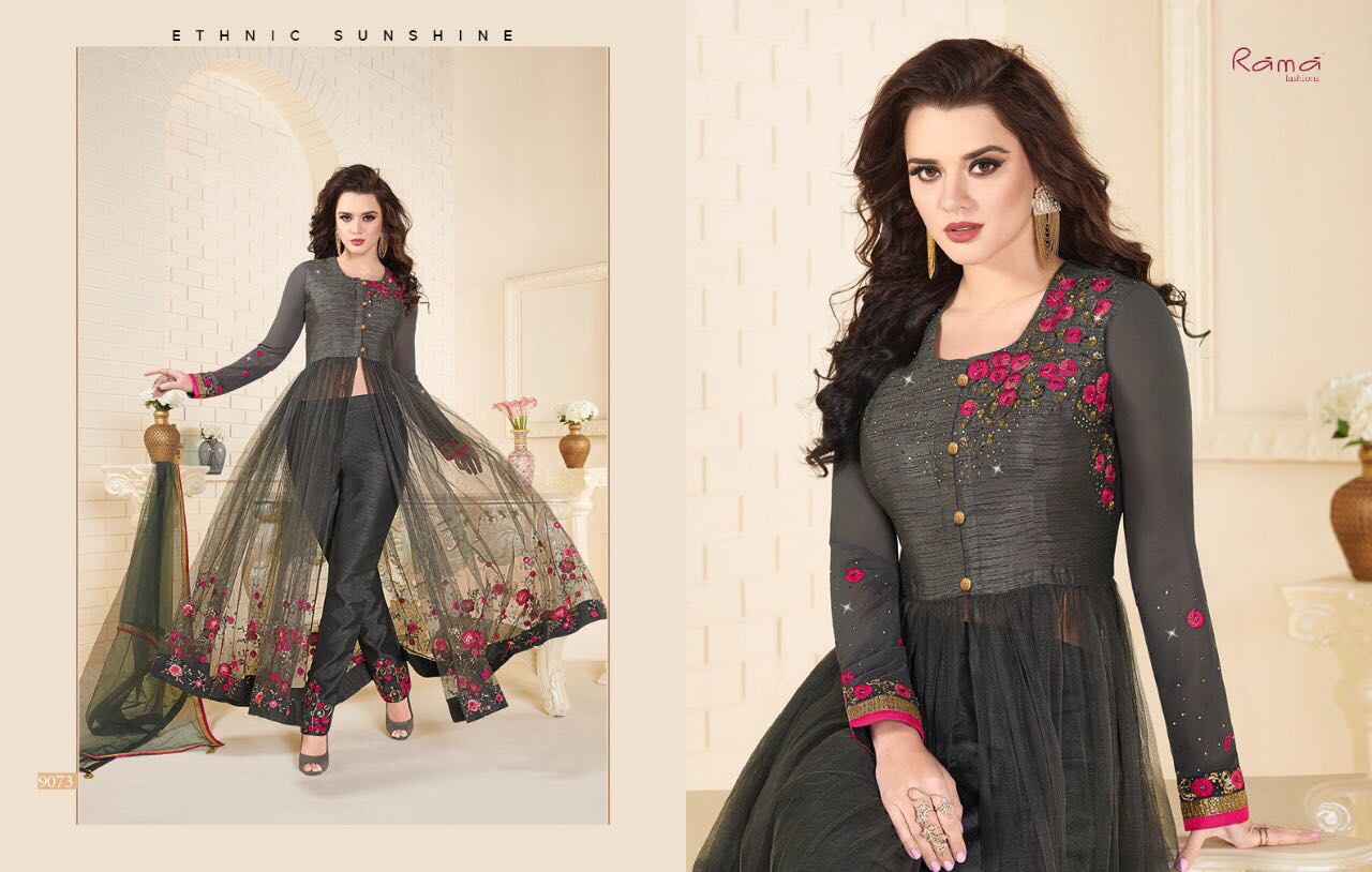Rama Fashion presents Naaz Front open styled Designer Anarkali Suits