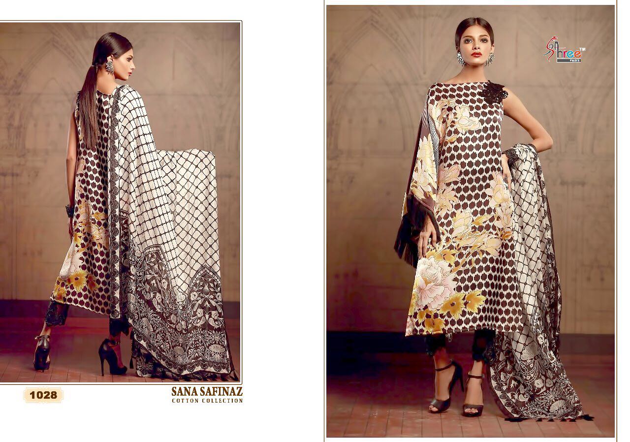 Shree Fabs Sana Safinaz Cotton Dress Material Collection