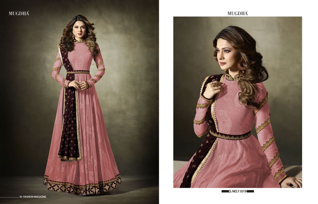 Mugdha Premium Designer Anarkali Suits 11019 Color Edition Pink A