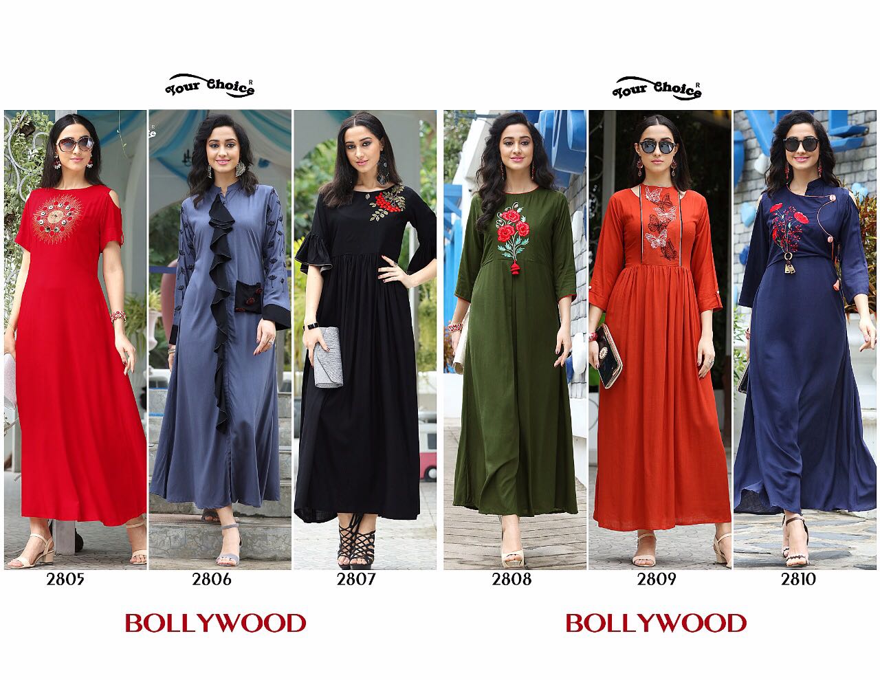 Your Choice Bollywood Western Gowns