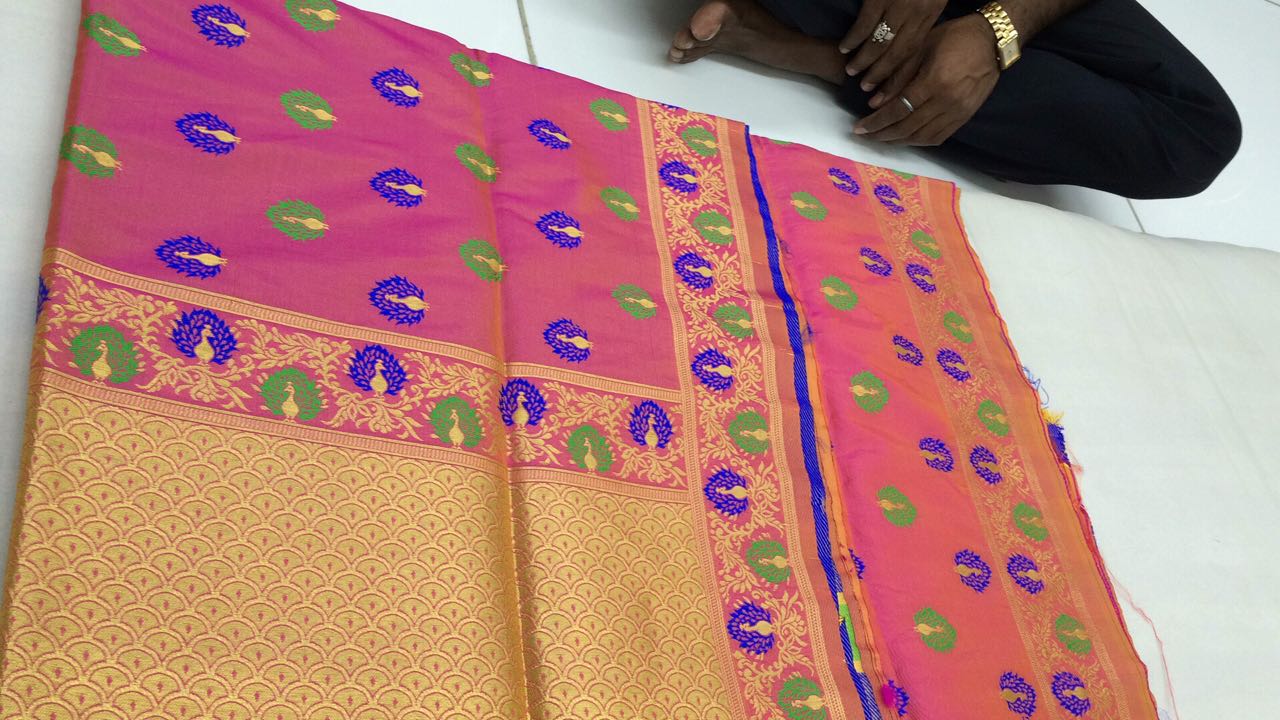 kanchivaram style silk saree