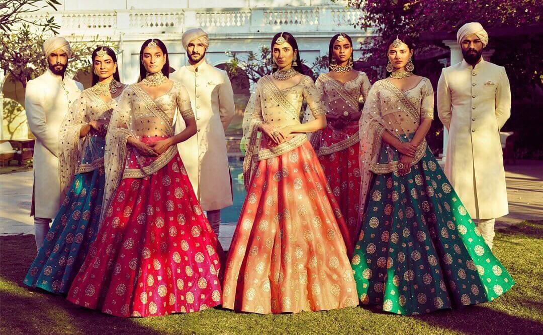 Buy Lehenga Embroidery Bridal Lehenga Sabyasachi Inspired Lehenga Choli  Dulhan Lehenga Ghagra Choli Chaniya Choli Bridal Lehenga Online in India -  Etsy