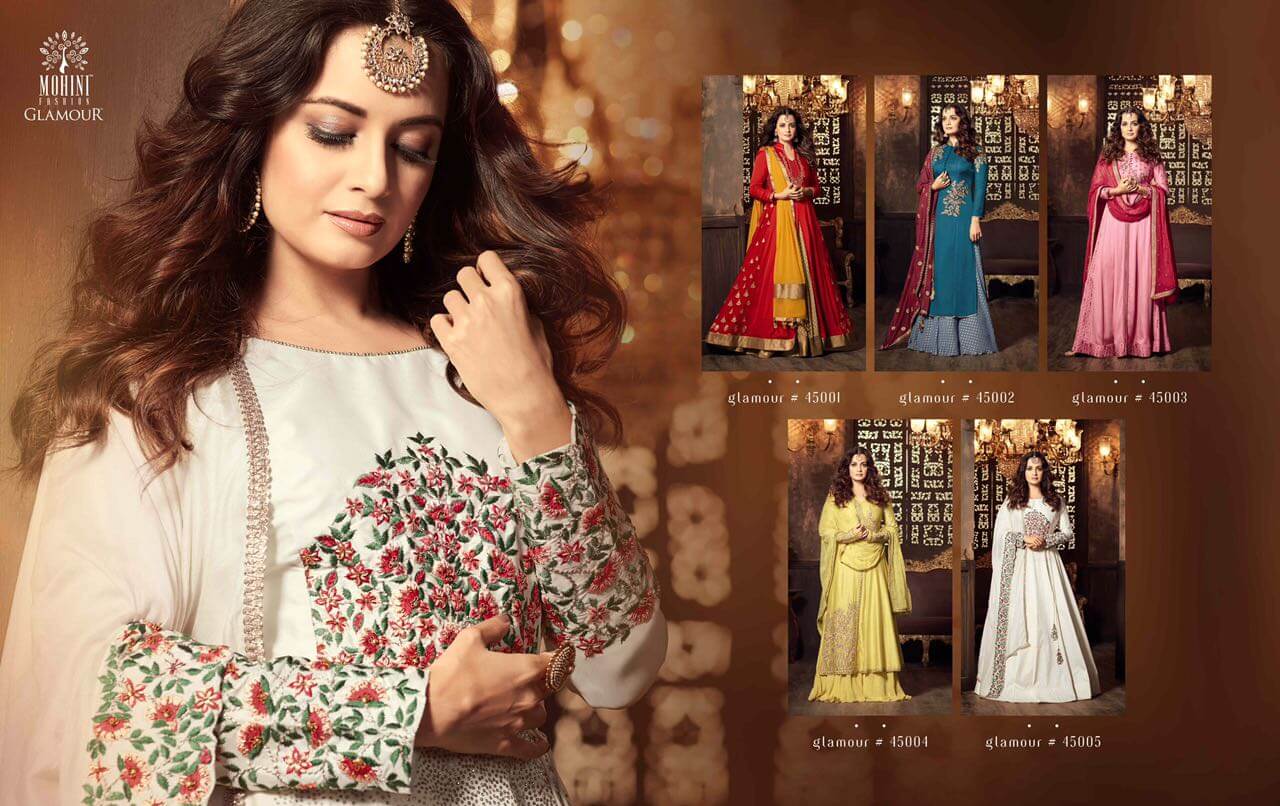 Glamour 45 Dia Mirza Party Wear Salwar Suits Collections