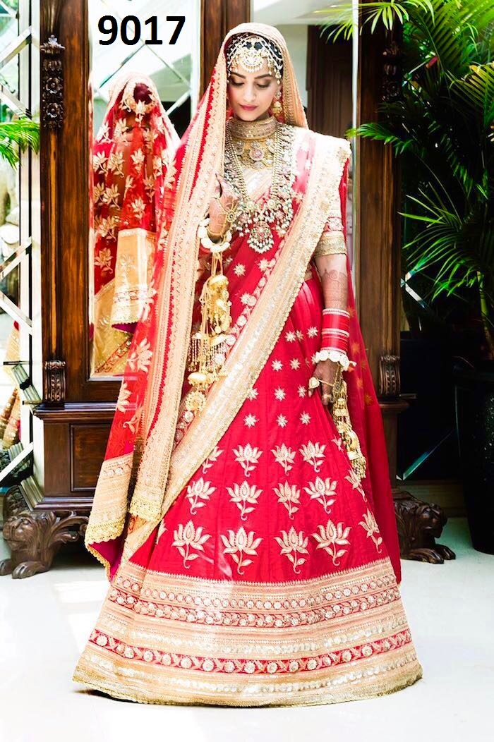 Sonam Kapoor Wedding Bridal Lehenga Blouse Replica 9017 Reference