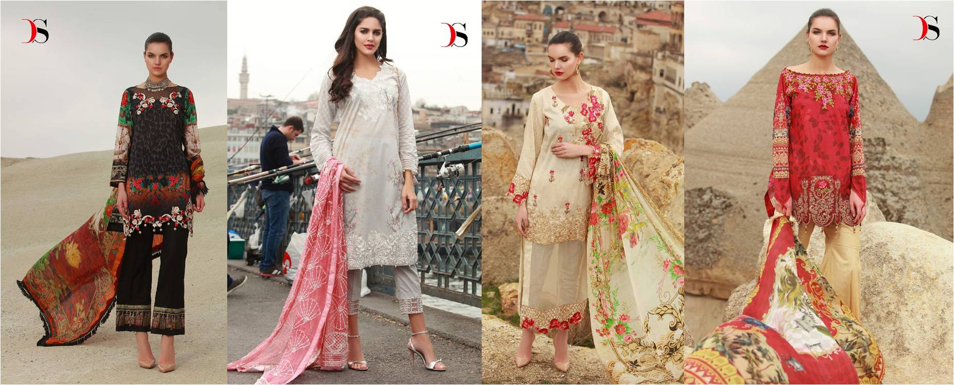 Deepsy Muslin 2 Pakistani Cotton Dress Material