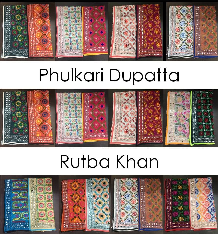 Phulkari Dupatta Rutba Khan