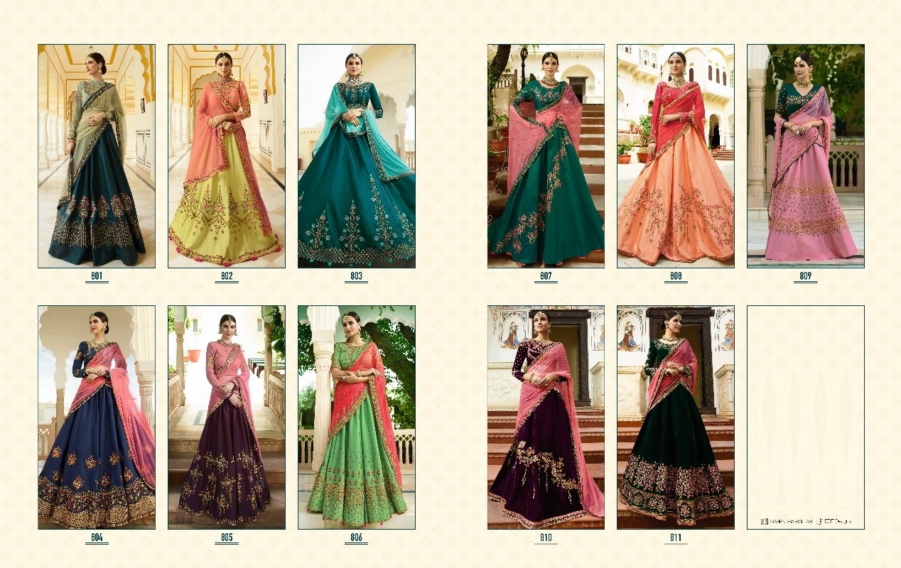 Designer Indian Wedding Lehenga Vritika Fashion Sparsh Vol 8