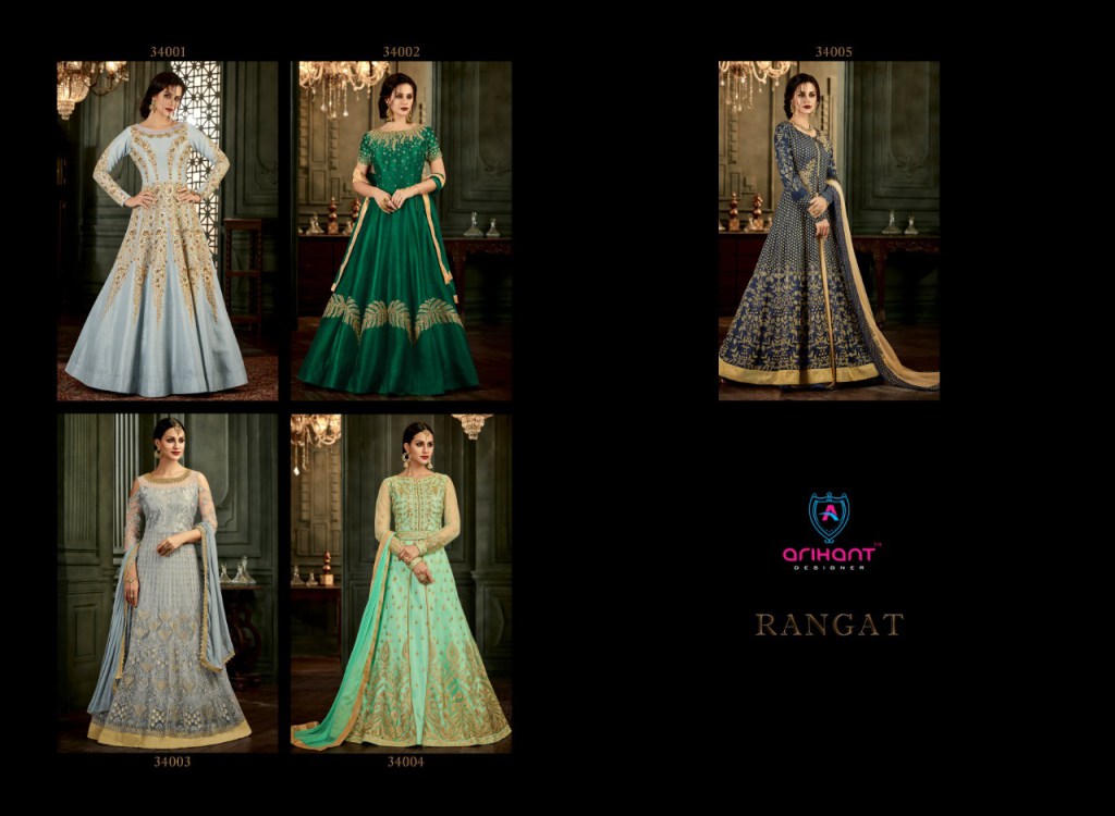 Partywear Anarkali Gown Arihant Rangat
