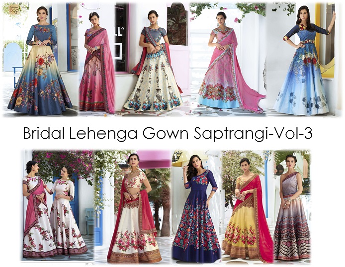 Bridal Lehenga Gown Saptrangi-Vol-3